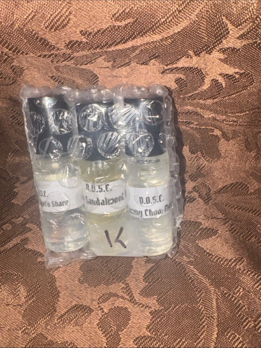 Set of Three Female & Unisex 3.7 Dram Rollerball Fragrance Oil Bottles